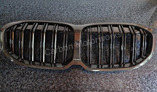 Carbon fibre kidney grilles - carbon,