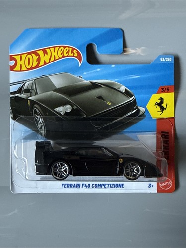 Hot wheels black ferrari f40 - wheels,