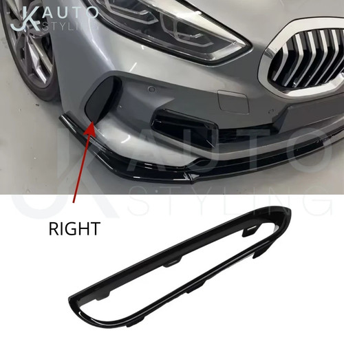 Black front bumper - front, vent