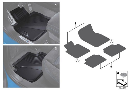 Bmw genuine front - genuine, mats