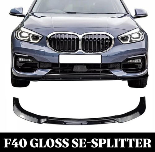 Gloss black front splitter - black,